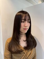 イチエ(ICHIE)&nbsp;レイヤーカット*セミロングヘア*前髪カット*顔周りレイヤー