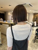 ヘアーエスクールフェイス(hair S. COEUR face) 切りっぱなしボブ/枚方美容室/大阪美容室
