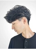 大分ニュアンスパーマセンターパートフェザーパーマ毛流れパーマ