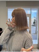 着物ヘア/大人ガーリー/ダークアッシュ/似合わせカット/一宮