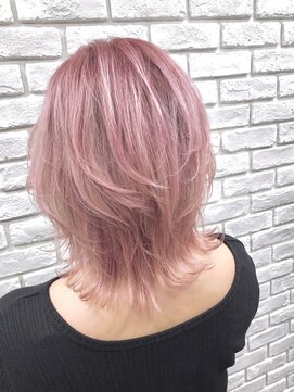 セロ 東辻井店(SERO) 【セロ東辻井】ピンク/ハイトーン/ウルフ/ダブルカラー