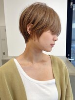 セイドット フクオカ(Say.FUKUOKA) 【Say.福岡】前髪長めショート×ベージュブラウン×ブリーチ無し