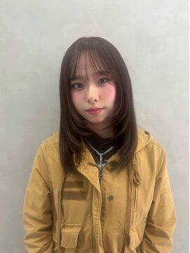 ゼスト ジグ(ZEST ZIGU) ショコラブラウンカラー　レイヤースタイル