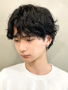 エルマーク 松山(L-MARK) 波巻きスパイラル/men's/フェザーパーマ/メンズパーマ/学割