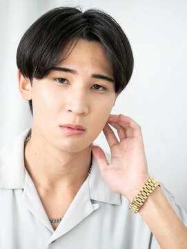 モッズヘアー メン 戸田公園店(mod's hair men) ビジカジ重め黒髪かき上げツーブロックメンズカットh戸田公園