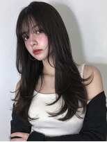 レア 新越谷(LEA) 大人ナチュラルレイヤー × ブラックグレージュ