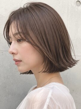 タヤ 府中店(TAYA) 暗めミルクティーベージュ×外ハネボブ