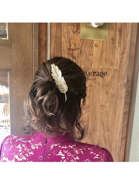 リバレッジ 広尾(Leverage) ハーフアップアレンジ