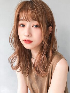 キリ 表参道(kyli) 小顔カットボブルフ大人かわいいピンクベージュ薄めバングくびれ