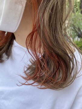 アトリエドゥーディマンシュ atelier doux dimanche オレンジインナーイヤリングカラー【dimanche自由が丘】