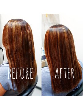 エクラートエール 大宮東口店(ECLART aile) ハイダメージ毛でも縮毛矯正。ビフォーアフター