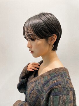 フィルムス 銀座(FILMS) レイヤーカット/デザインカラー/ウェットヘア/オリーブベージュ