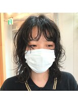 アクセヘアー 町田(acce hair)&nbsp;ミディアムレイヤーのナチュラルウェーブ