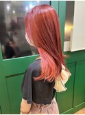 ピンブラウン_コットンピンク_インナーカラー