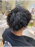メンズ大人気！【ツーブロック×ツイストスパイラルパーマ】