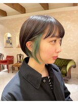 ビュートリアム265(BEAUTRIUM 265)&nbsp;ミニボブ/インナーカラー/イヤリングカラー/ボブ/銀座