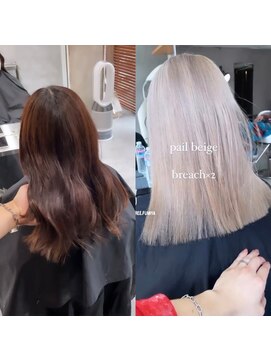 スリー(three) ベージュカラー