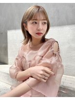 ヘルシースタイル切りっぱなしボブミディアム
