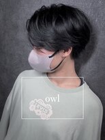 アウル 心斎橋(owl) センターパート×ハンサムショート×ニュアンスマッシュ×黒髪