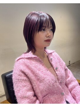 トレス(TRESS) レイヤースタイル!ブリーチなしピンクバイオレット