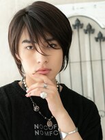 モッズヘアメン 名護大東店(mod's hair men)&nbsp;斜めバングポイント！無造作セクシー黒髪ボブウルフe名護大東