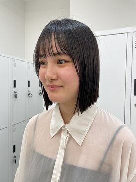 サンド 大阪梅田(sand) @eri_sand_ レイヤーカット/ハンサムショート/切りっぱなしボブ/