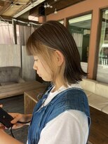 ココカラヘアー ニコ(cococara hair nico)&nbsp;ぷつっとボブ/イヤリングカラー/ベージュカラー