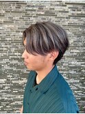 センターパート バレイヤージュ