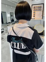 ミニボブ×インナーブルー