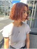 癖毛を活かしたボブ