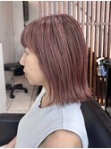 白髪ぼかし×アッシュピンク