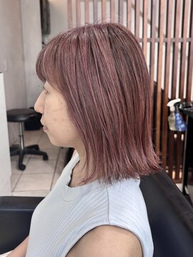 ハーツ(Heart's) 40代50代60代/脱白髪染め白髪ぼかしハイライト/アッシュピンク