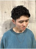 スパイキーショート×ツイストスパイラルパーマ