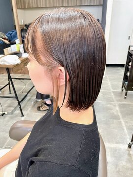 バセット バイ アルター 鎌取店(basset by aL-ter) インナーカラー×ベージュ