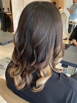 カインド 南青山(hair&make up KIND) ブリーチデザイン グレー エンドカラー ニュアンスデザイン