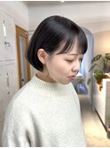 【Meenaハザマ】耳かけ×丸みボブ