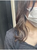 インナーカラー×ベージュ
