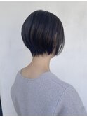 大人可愛い20代30代40代小顔ひし形ショートボブ丸み前下がり