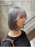 ブルーベースの方におすすめ！ブリーチありアッシュカラー