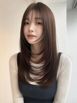 ロイオブジゼル(roi of GiseL)&nbsp;レイヤーカット 顔周りカット シースルーバング　艶感 20代30代