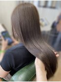20代30代40代ストレートアッシュベージュ髪質改善大人ロング