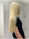 15070ホワイトアッシュ抜きっぱなしブリーチホワイトブロンド