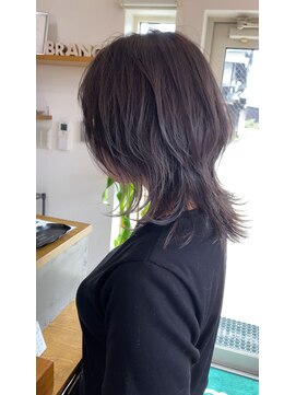 ブランチ(branch) 「周りと差がつく」ロングウルフ×ダークグレージュ