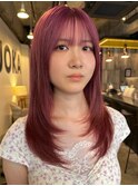 濃いめピンクベージュ