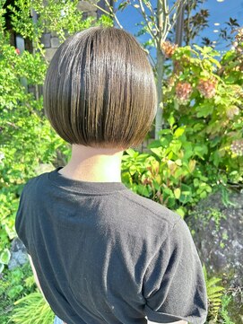 美容室 ルチア ハワイ(Luccica HAWAII) ミニボブ×オリーブベージュ