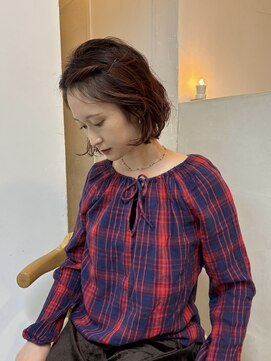 キー(kii) ホブパーマ/ボブ/パーマ/暖色カラー