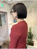 リップラインでぱつっとボブ＊関内美容室