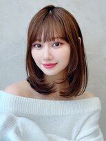 エインアンリー 明治神宮前(AIN.ANLY.)&nbsp;透明感カラーくびれロング似合わせカットミディアムレイヤー