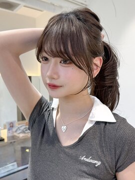ロンドリメゾン 原宿(Lond re Maison.) 韓国顔周り/ハイレイヤーカット/ミディアムレイヤーカット/原宿