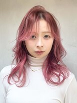 ヒトワ(hitowa) ゆるふわ/レイヤーセミディ/ピンクアッシュ/大人かわいい/日吉